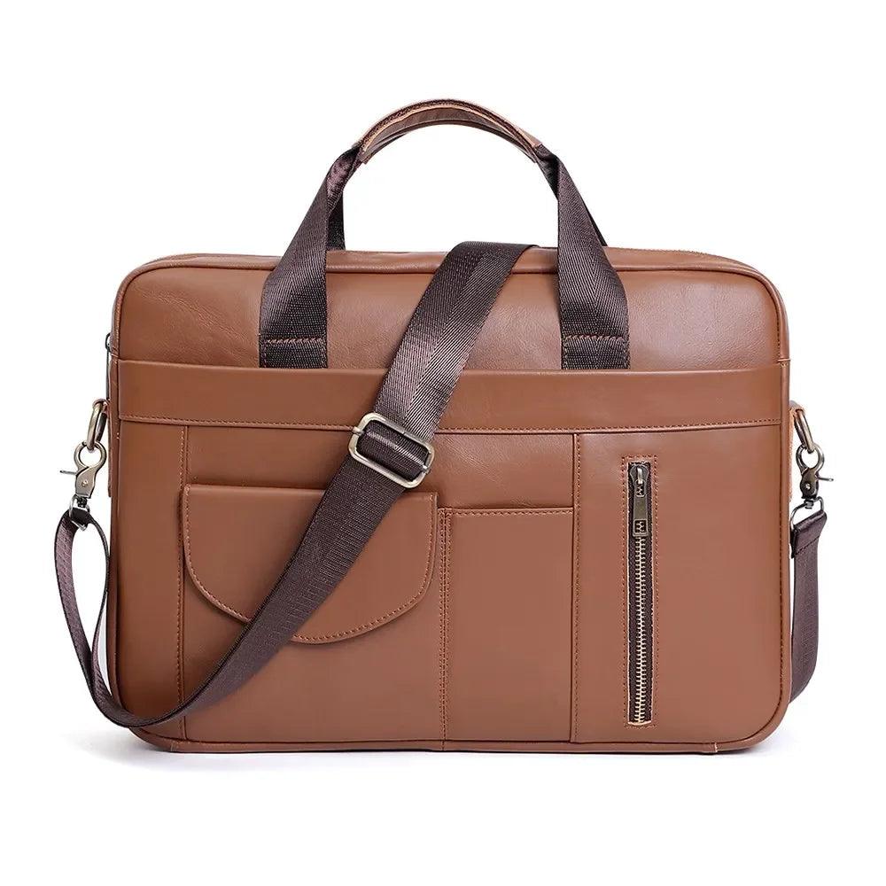 bolsa couro masculina