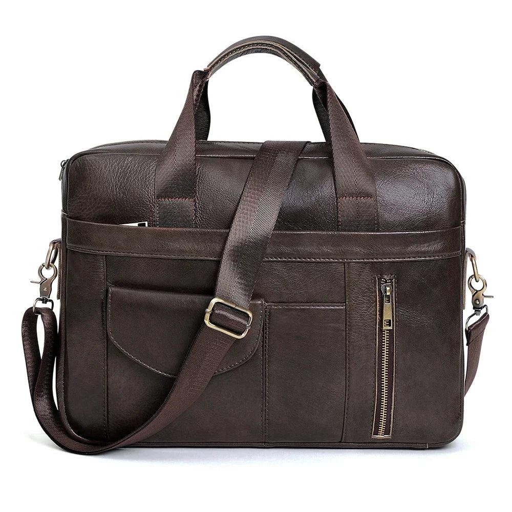 Bolsa de couro masculina