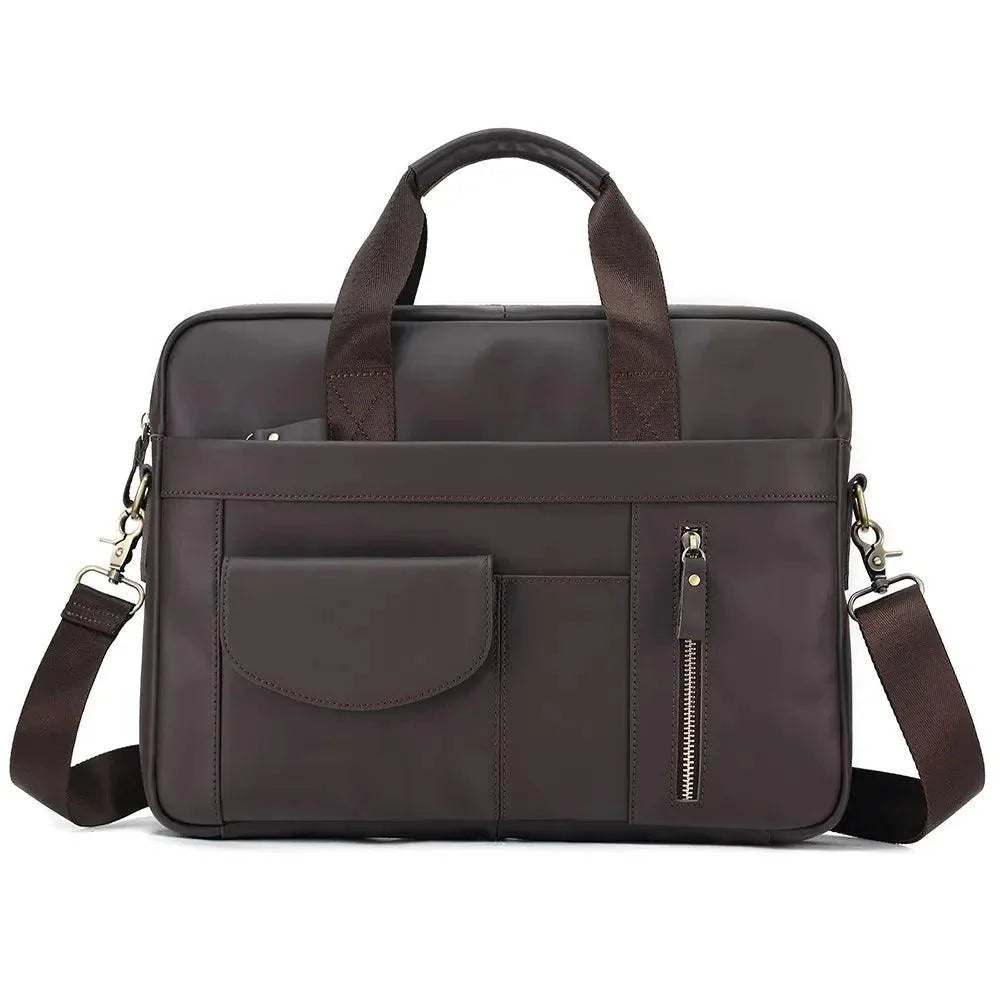 Bolsa de couro masculina