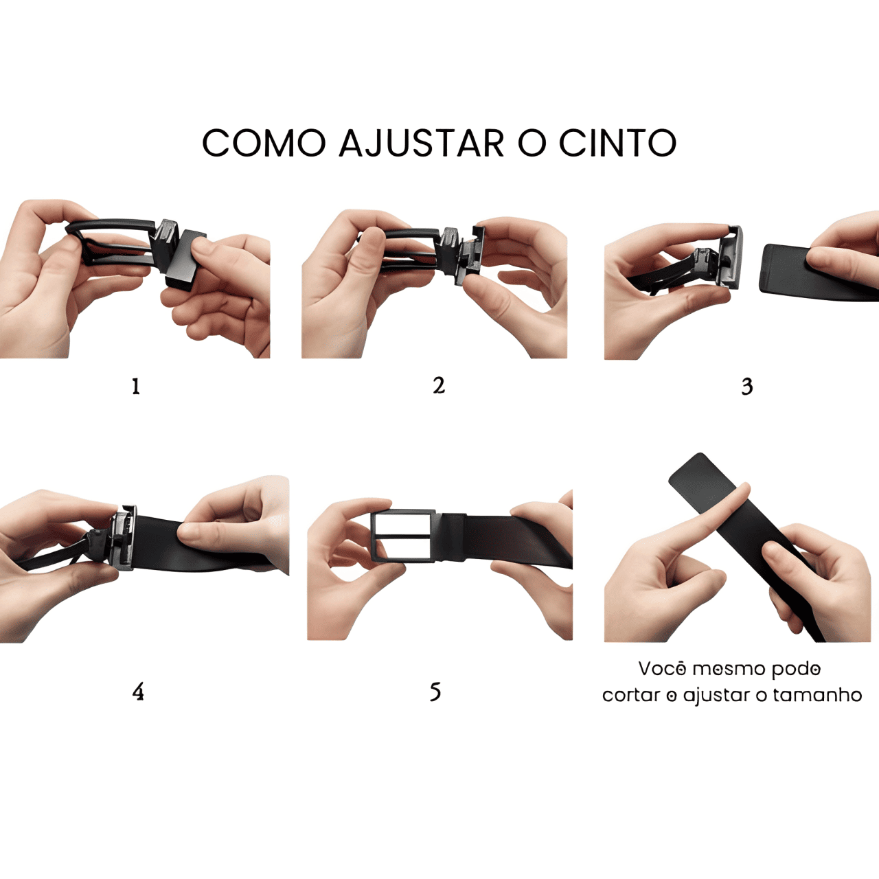Cinto Couro Dupla Face